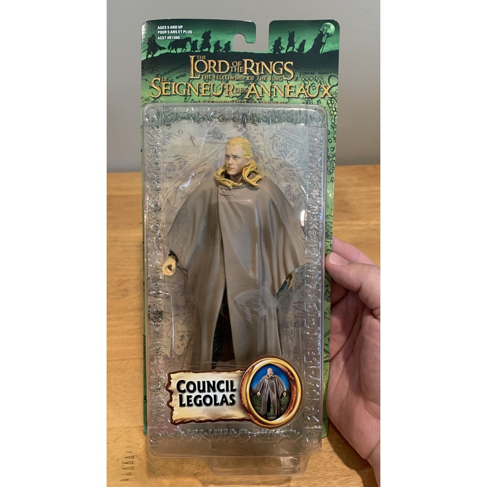 Vtg 2005 Toy Biz Lord of the‎ Rings Council Legolas Action Figure Fellowship NIB